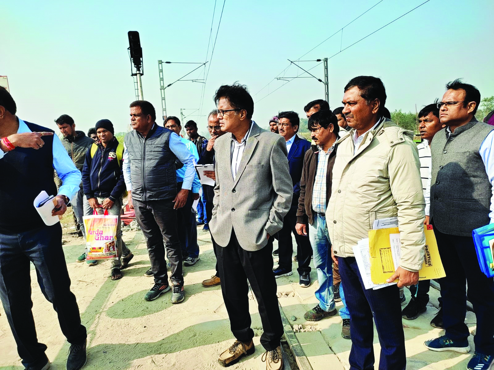 Safety Commissioner (Railways) inspects newly-doubled rly section Safety Commissioner (Railways) inspects newly-doubled rly section