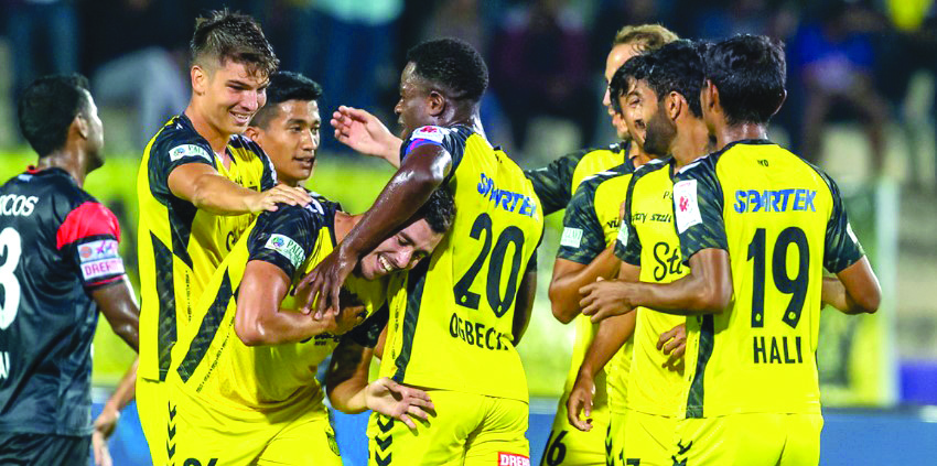 ISL: Hyderabad beat NorthEast United 6-2 ISL: Hyderabad beat NorthEast United 6-2