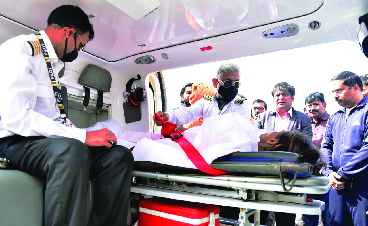 Pilgrim falls ill, airlifted from Gangasagar Mela