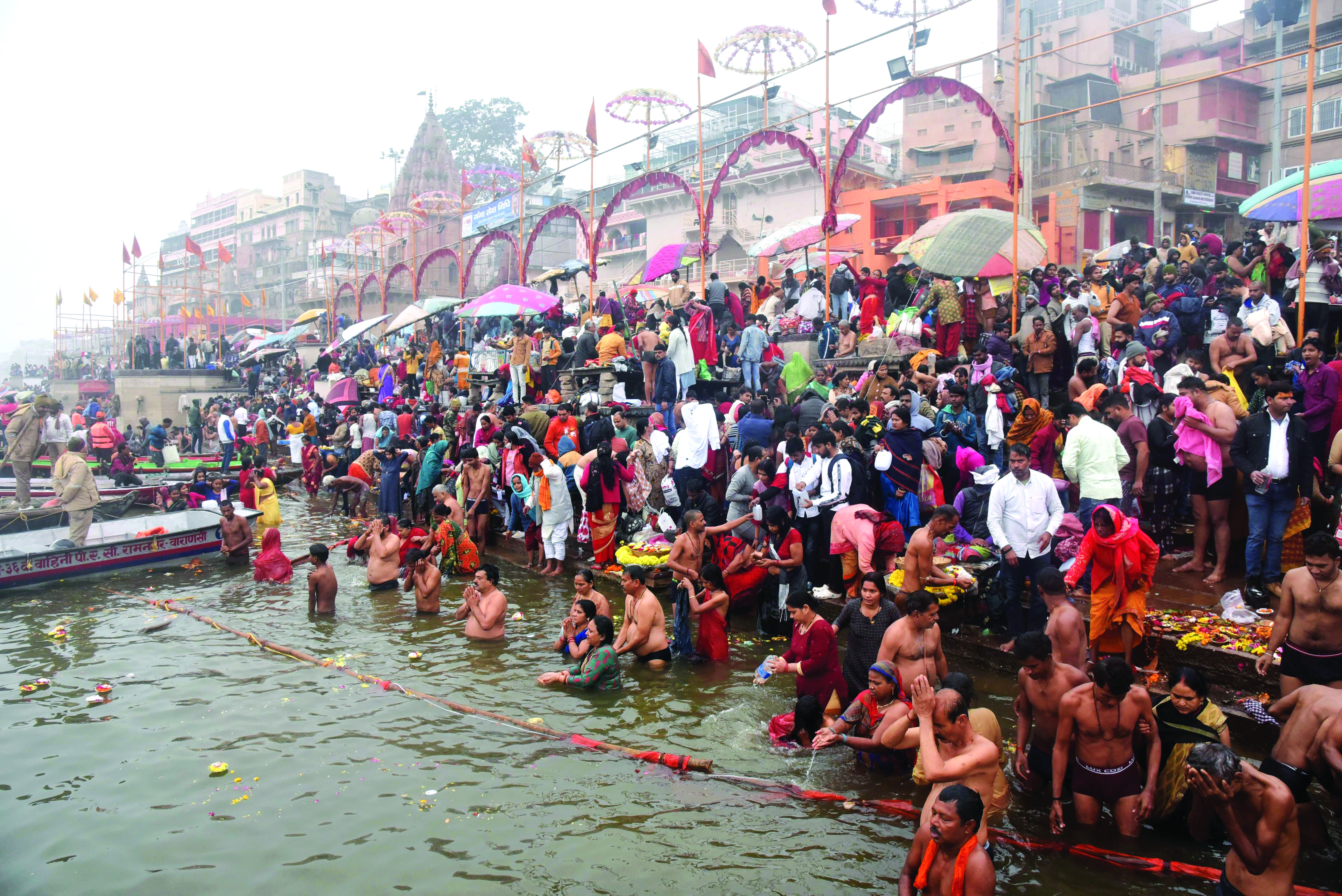 Makar Sankranti: Devotees visit temples, take holy dip in Ganga