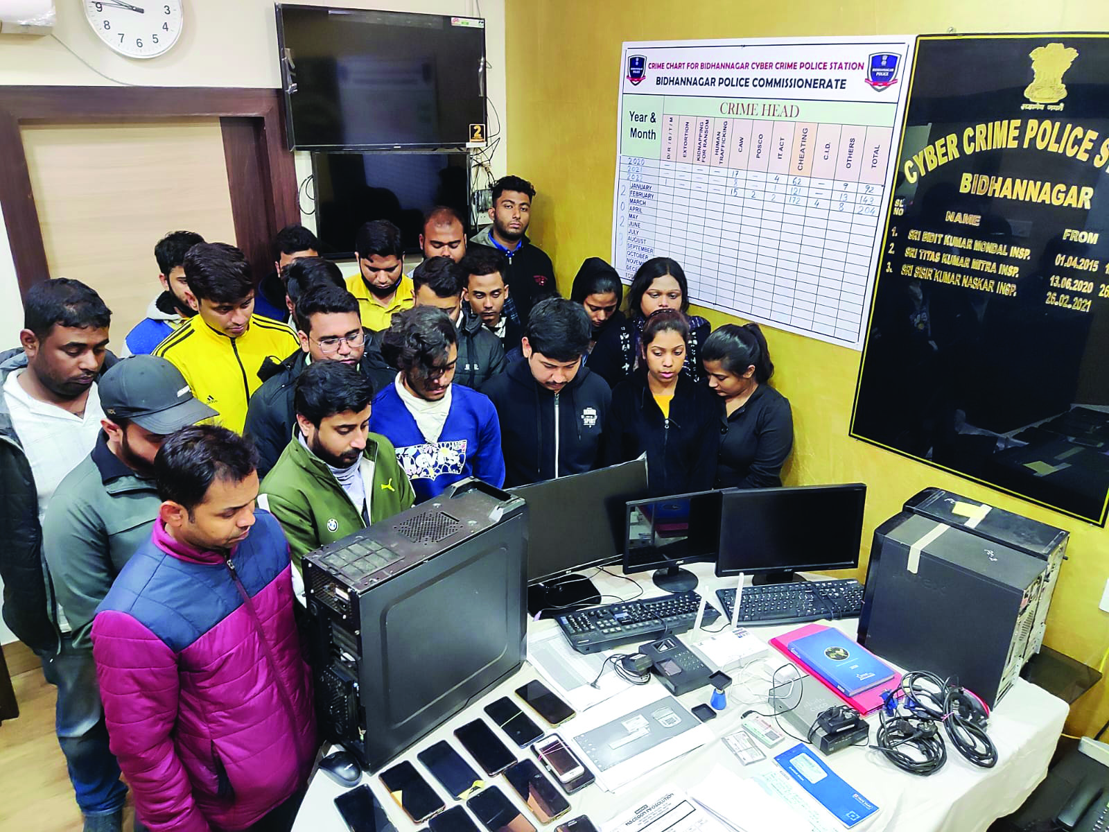 Salt Lake: 21 held, over Rs 50L seized from call centre in Sector V Salt Lake: 21 held, over Rs 50L seized from call centre in Sector V