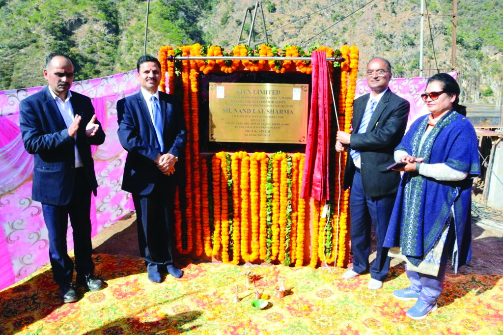 SJVN CMD inaugurates construction   of infra works at Sunni Dam Project