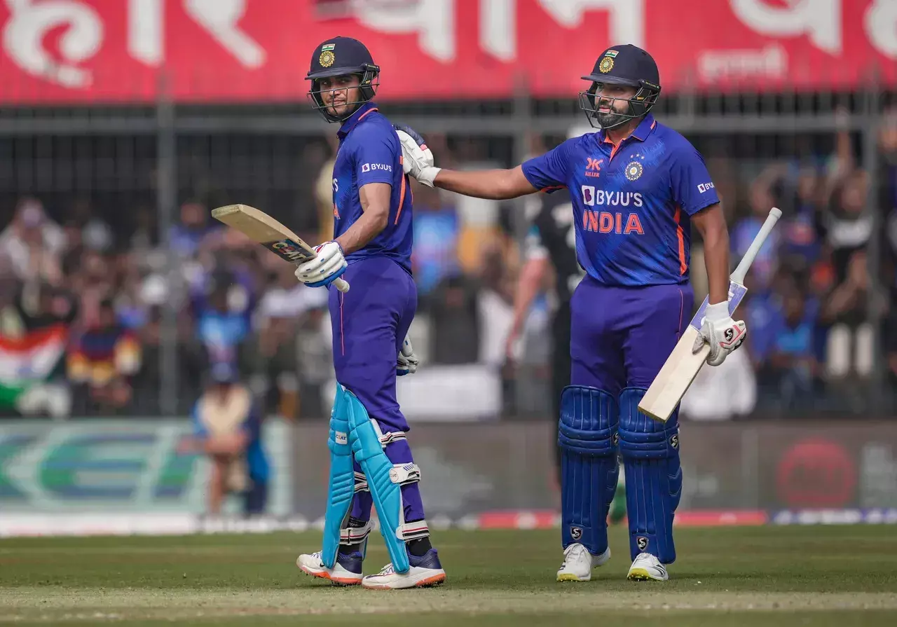 Rohit Sharmas first century in three years, Gills smashing performance  take India to 385/9 against New Zealand Rohit Sharmas first century in three years, Gills smashing performance  take India to 385/9 against New Zealand