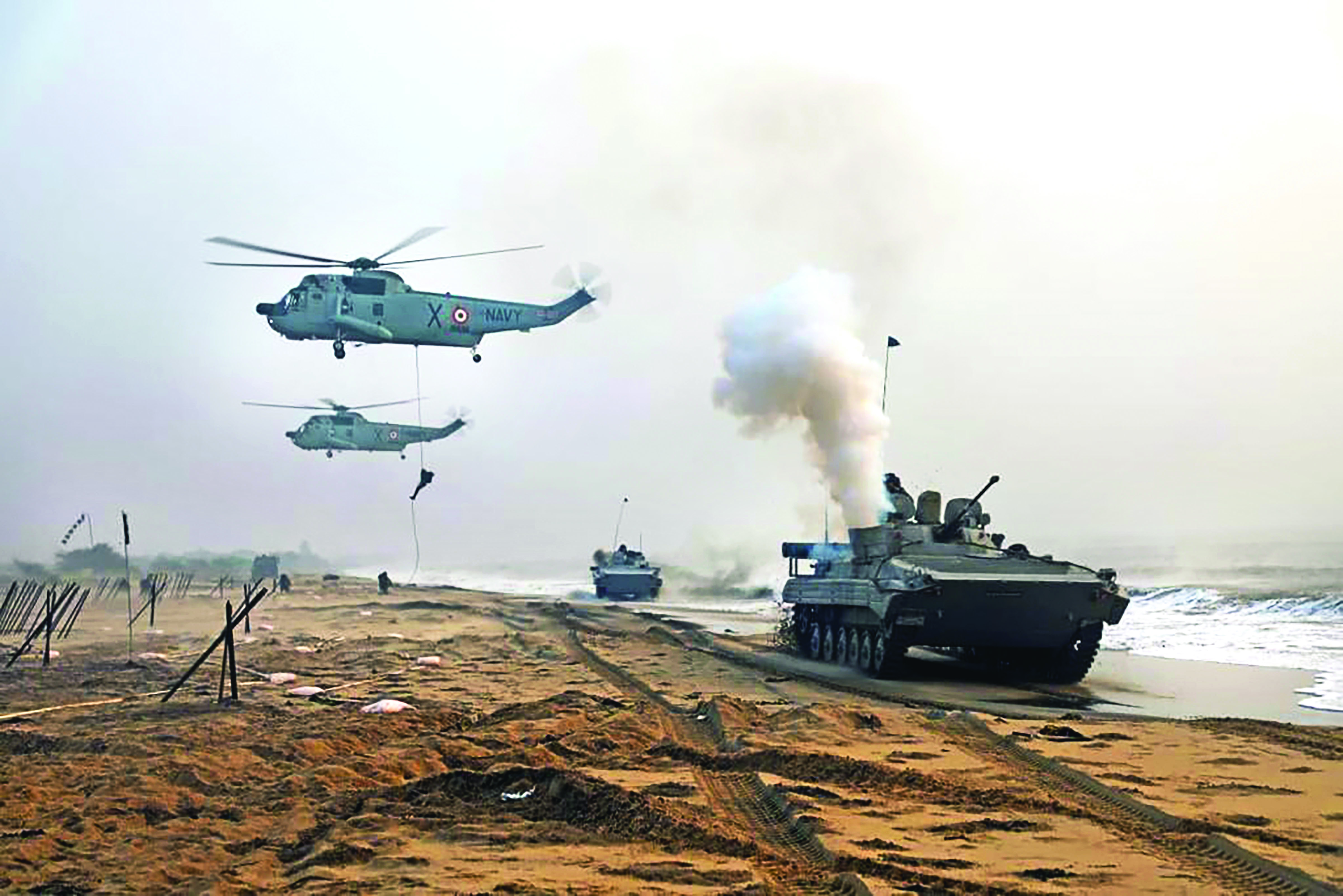 Indian Navy undertaking mega exercise in IOR Indian Navy undertaking mega exercise in IOR