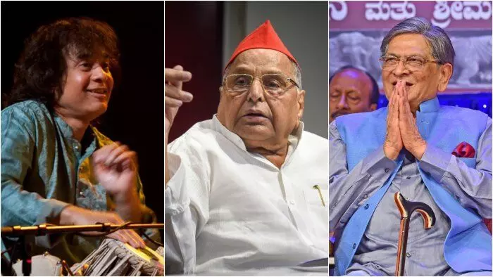 Mulayam, SM Krishna, Zakir Hussain, KM Birla get Padma awards