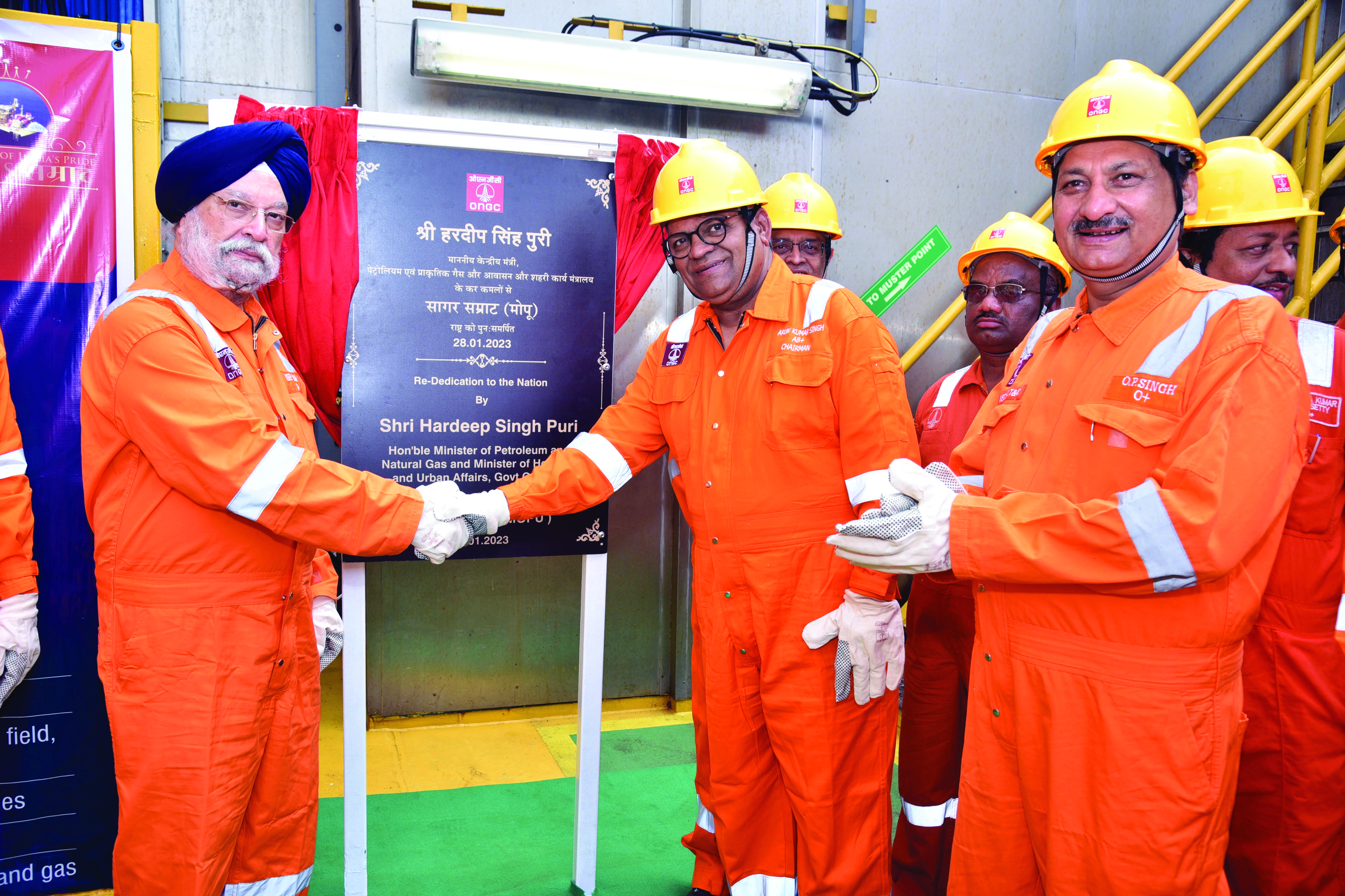 Puri rededicates ONGC’s iconic Sagar Samrat to nation Puri rededicates ONGC’s iconic Sagar Samrat to nation