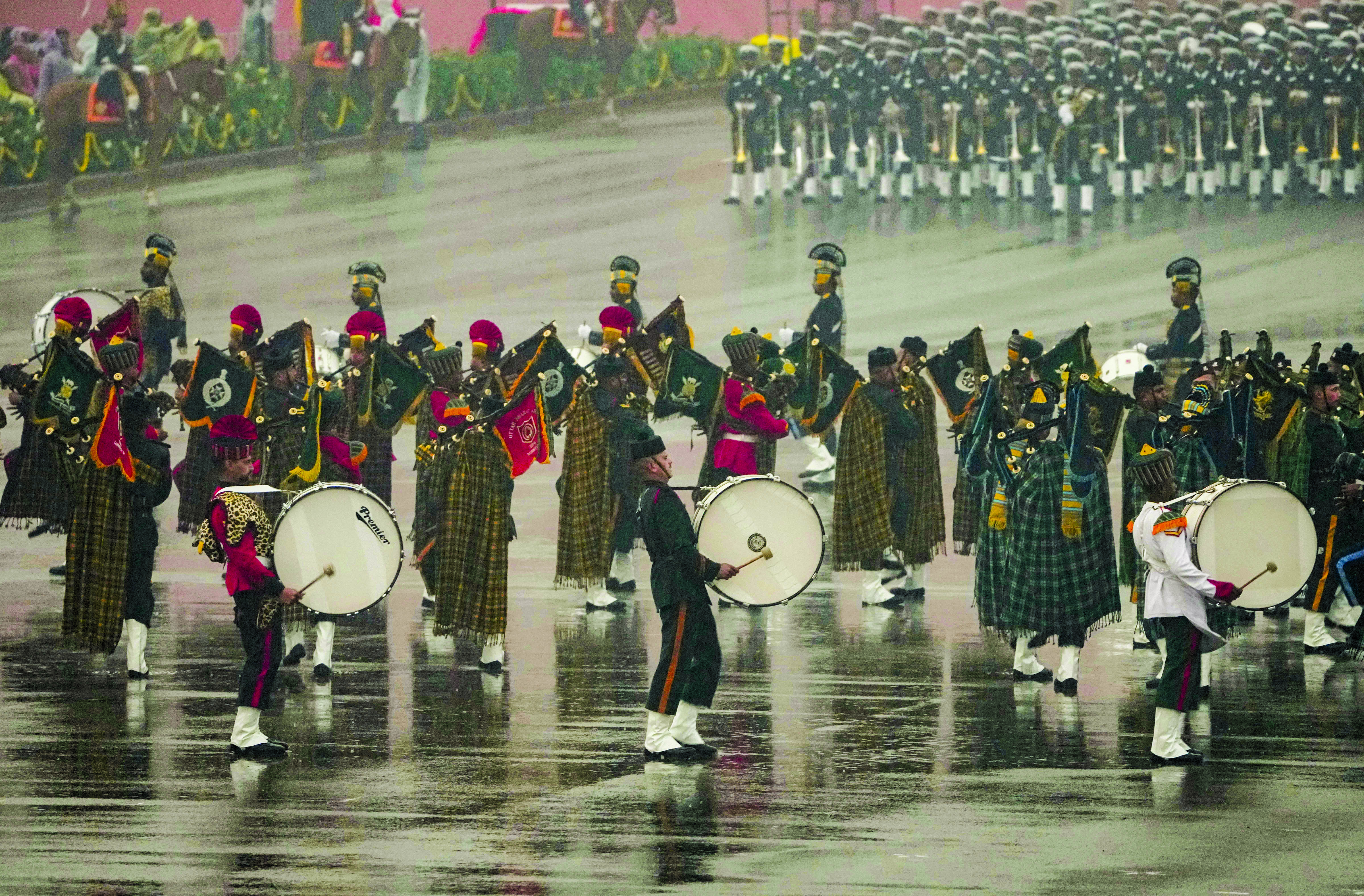 Rains fail to dampen spirit of Beating Retreat as celebrations come to end