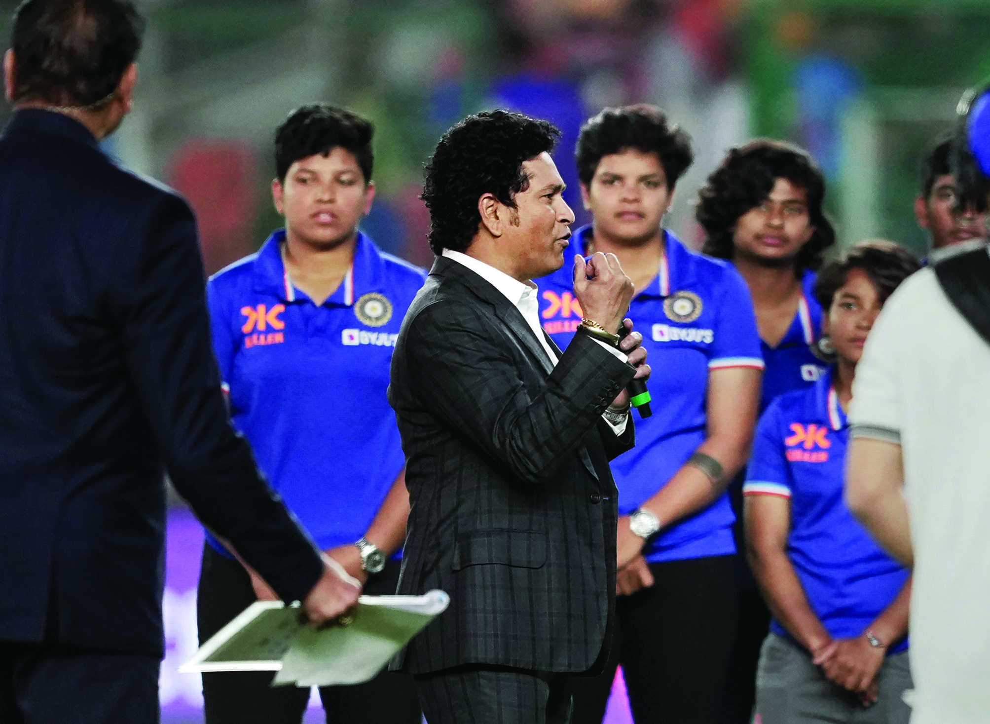 Tendulkar felicitates women’s U-19 World Cup-winning team