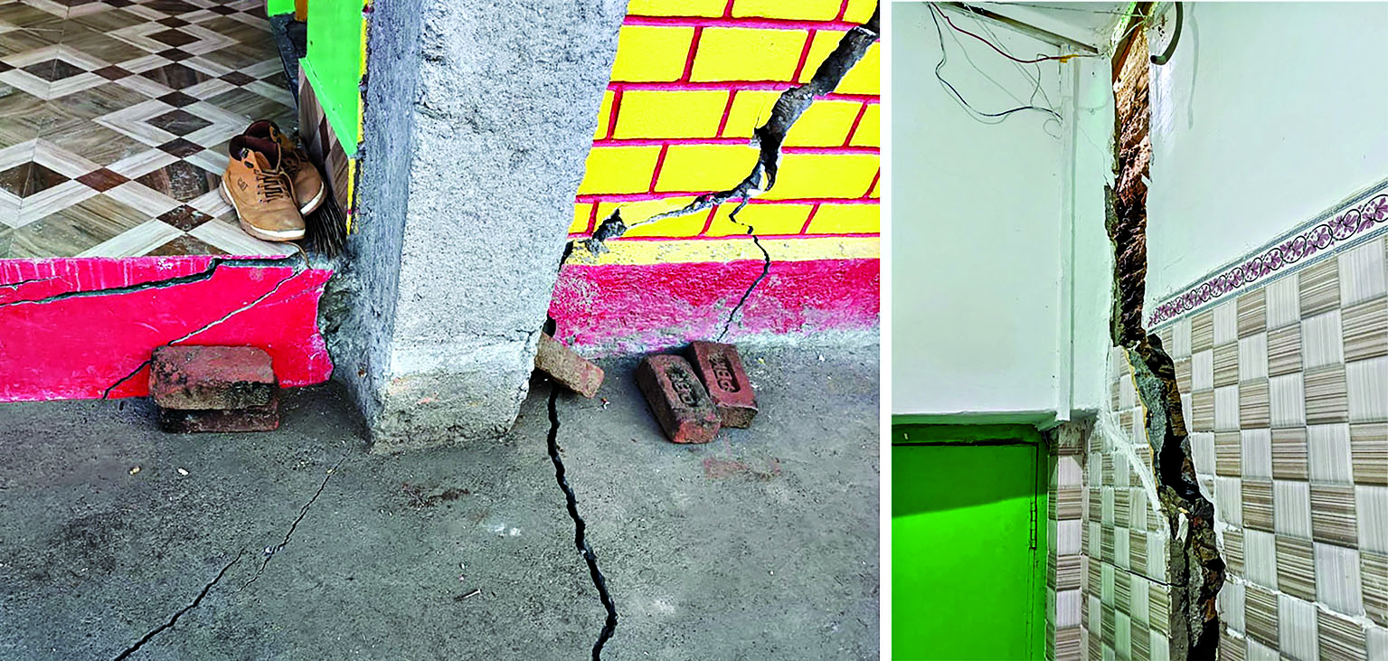 Houses develop cracks in J&K’s Doda