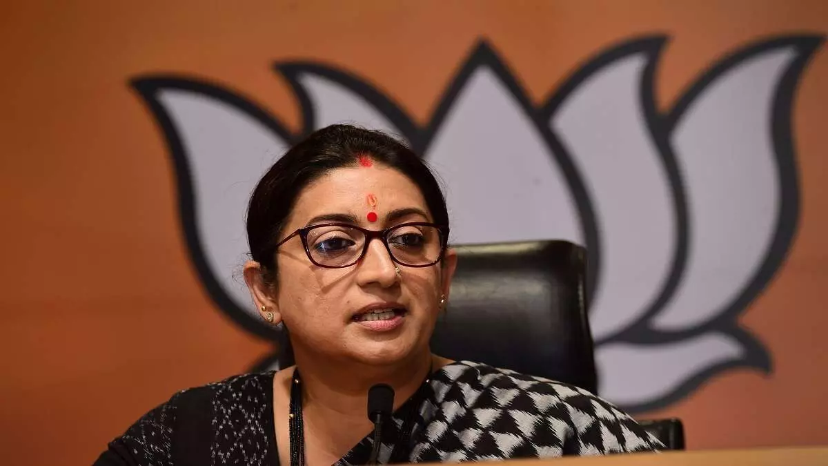 Adani row: Smriti Irani slams Congress for disrupting proceedings in Parliament