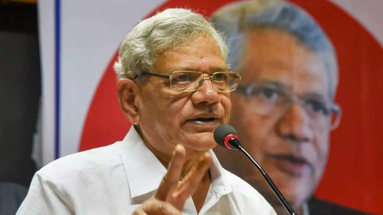 Three-way fight will help Left-Congress alliance in Tripura polls: Sitaram Yechury