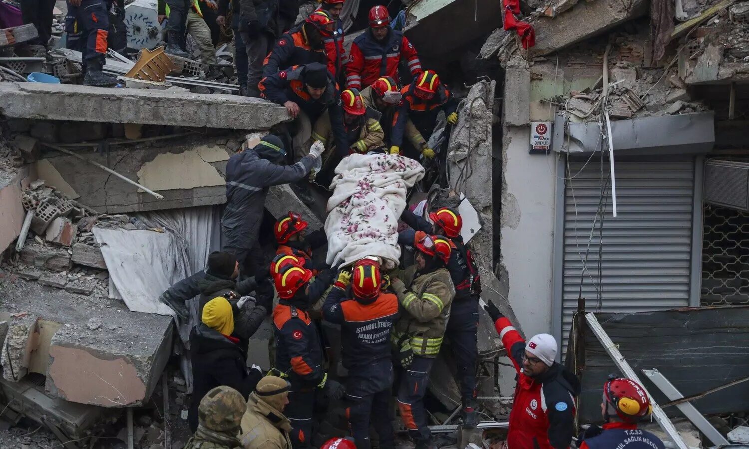 2-month-old baby found alive in rubble after 128 hrs