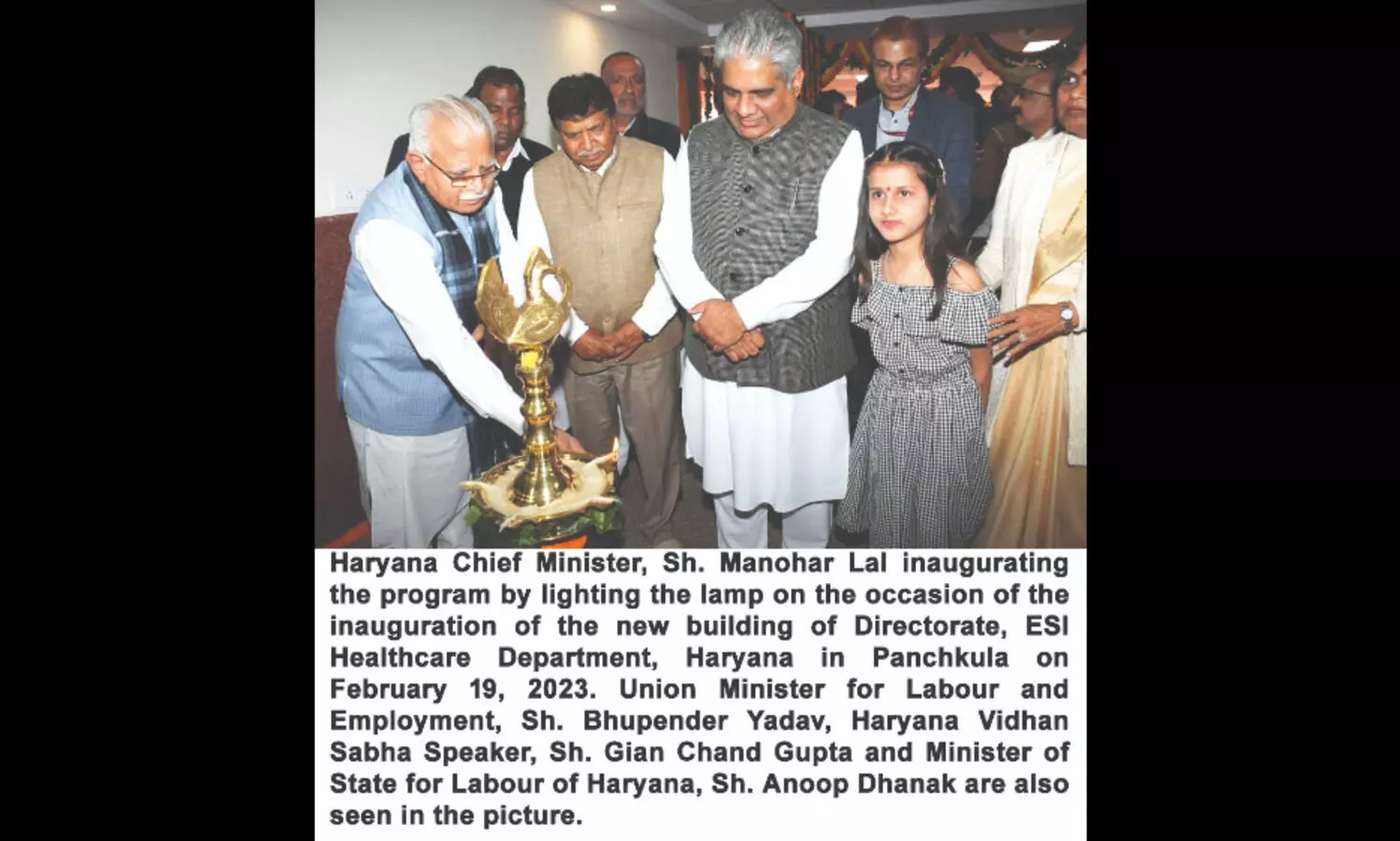 ESI Healthcare building inaugurated at Panchkula