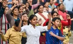 Large crowds gather in CP to participate in Raahgiri Day Large crowds gather in CP to participate in Raahgiri Day