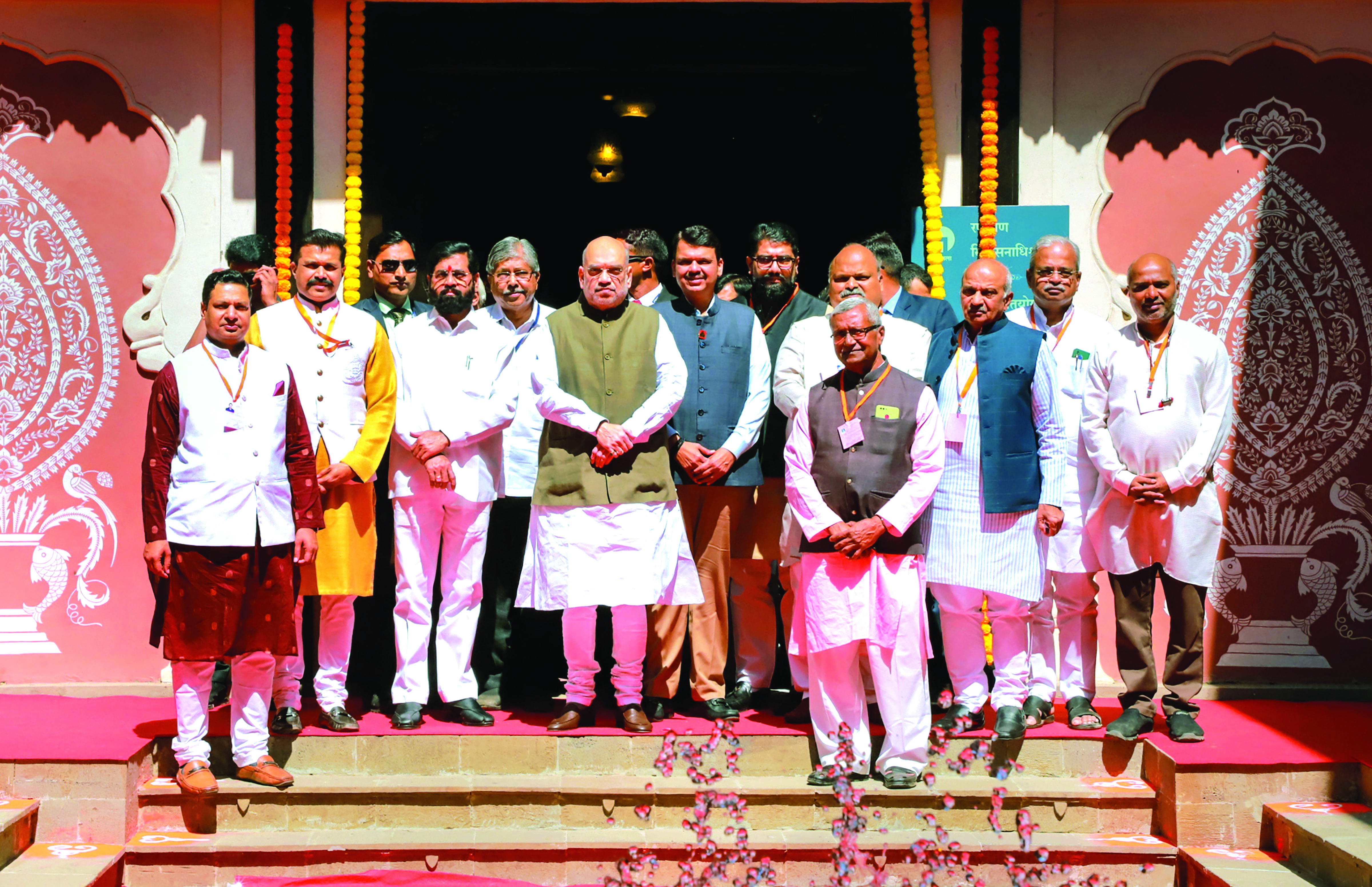 Shah: Temples destroyed by foreign invaders rebuilt by Shivaji Maharaj; PM Modi taking that work forward