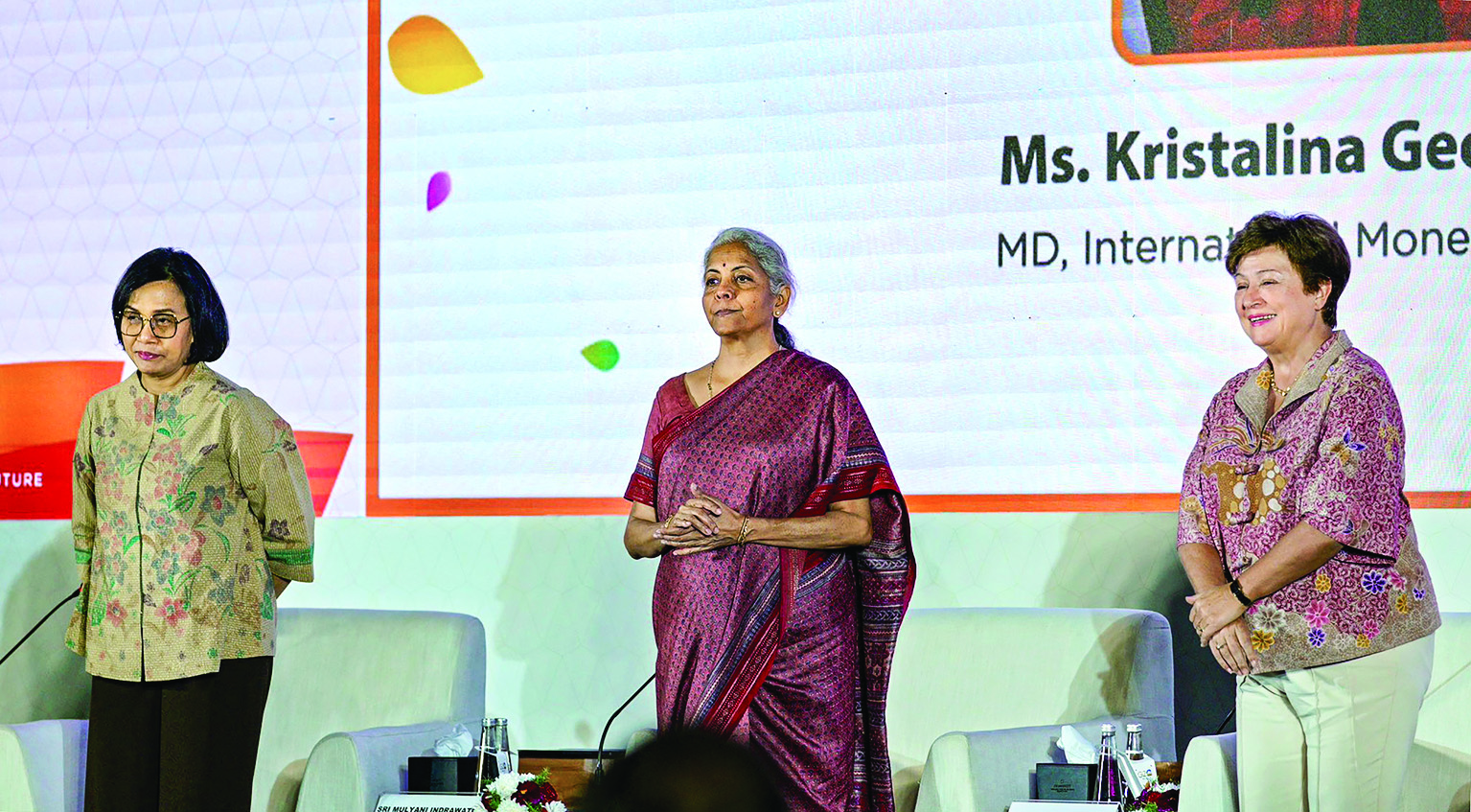 FM Sitharaman holds bilateral meetings with G-20 ministers FM Sitharaman holds bilateral meetings with G-20 ministers