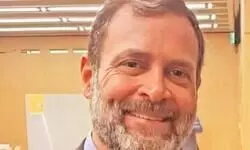 Rahul Gandhi sports new look on UK visit