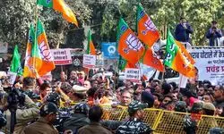 Delhi BJP stages protests against AAP govt, demands Kejriwals resignation Delhi BJP stages protests against AAP govt, demands Kejriwals resignation