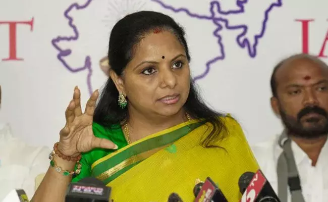 BRS leader Kavitha leads hunger strike demanding passage of Womens Reservation bill in Parliament