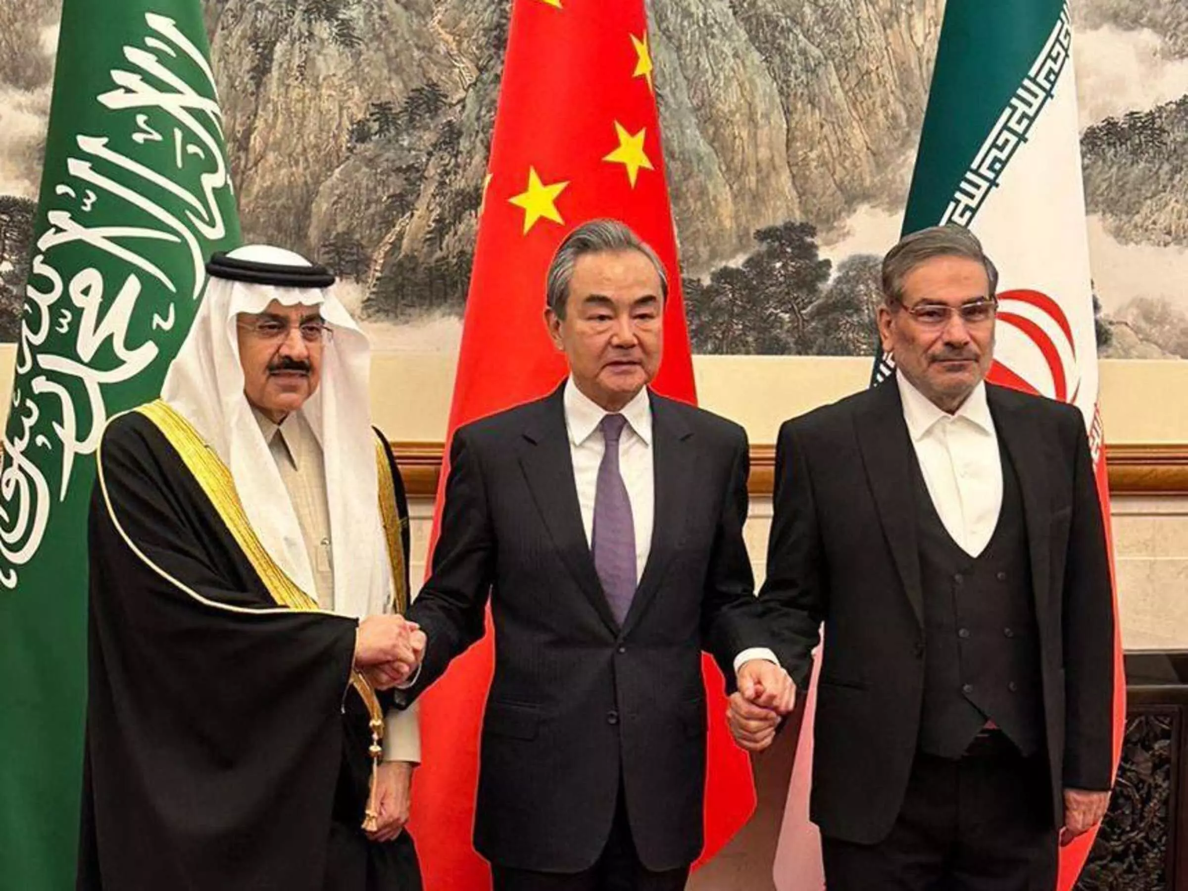 At Beijing’s brokering At Beijing’s brokering