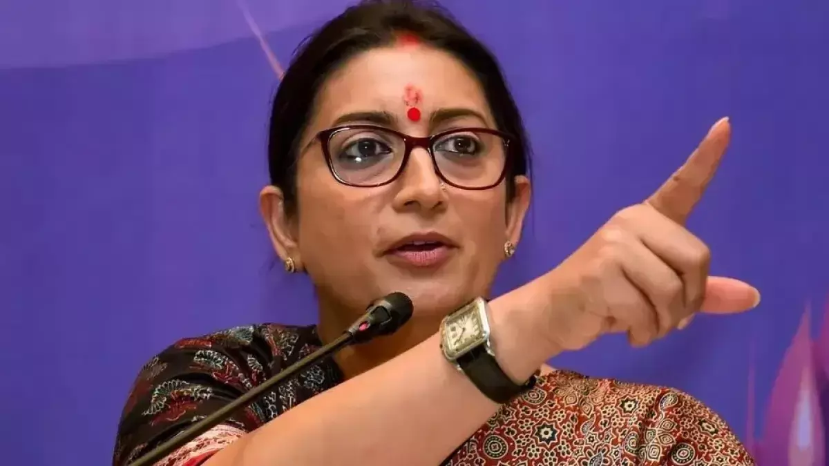 Smriti Irani hits out at Rahul Gandhi over his recent remarks in the UK