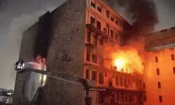 Six dead in major fire in Hyderabad multi-storey Six dead in major fire in Hyderabad multi-storey