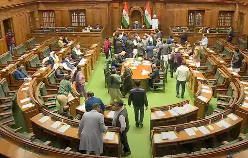 Chaos in Delhi Assembly; Speaker orders 3 BJP MLAs out of house
