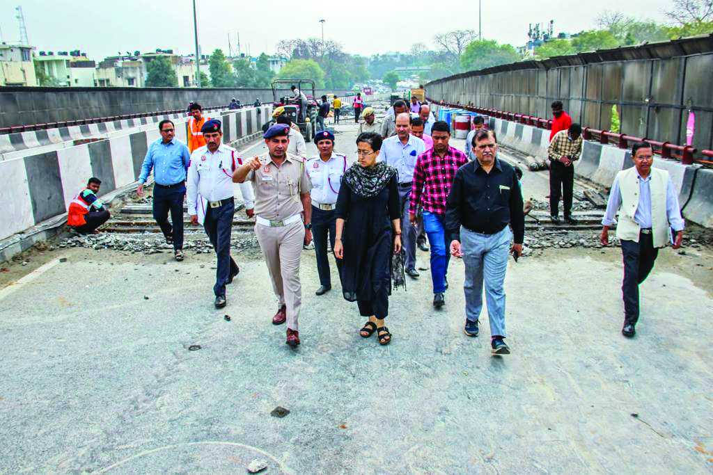 Atishi asks officials to speed up Chirag Delhi flyover repair work