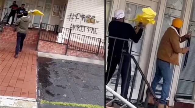 Pro-Khalistan protesters attack Indian Consulate in San Francisco Pro-Khalistan protesters attack Indian Consulate in San Francisco
