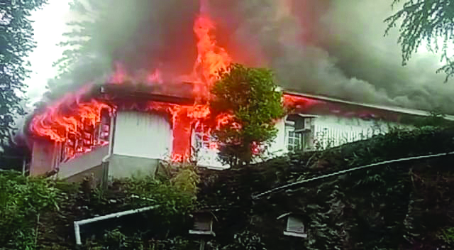 British-era bungalow of tea garden gutted in fire