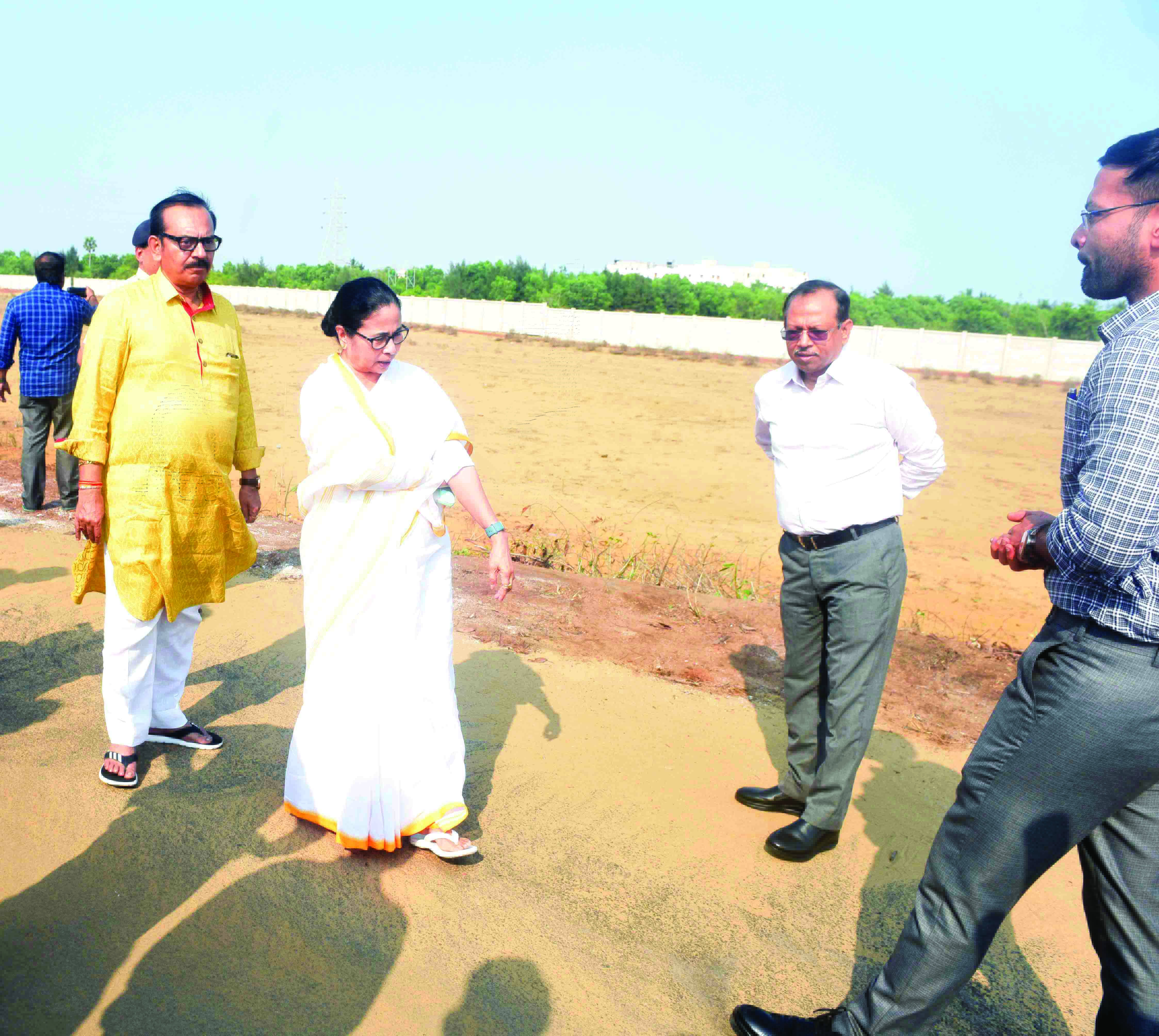 Mamata Banerjee inspects proposed land for ‘Bengal Niwas’ in Puri