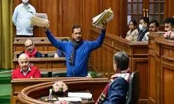 Finance minister Kailash Gahlot presents Rs 78,800-crore budget for 2023-24 in Delhi assembly Finance minister Kailash Gahlot presents Rs 78,800-crore budget for 2023-24 in Delhi assembly