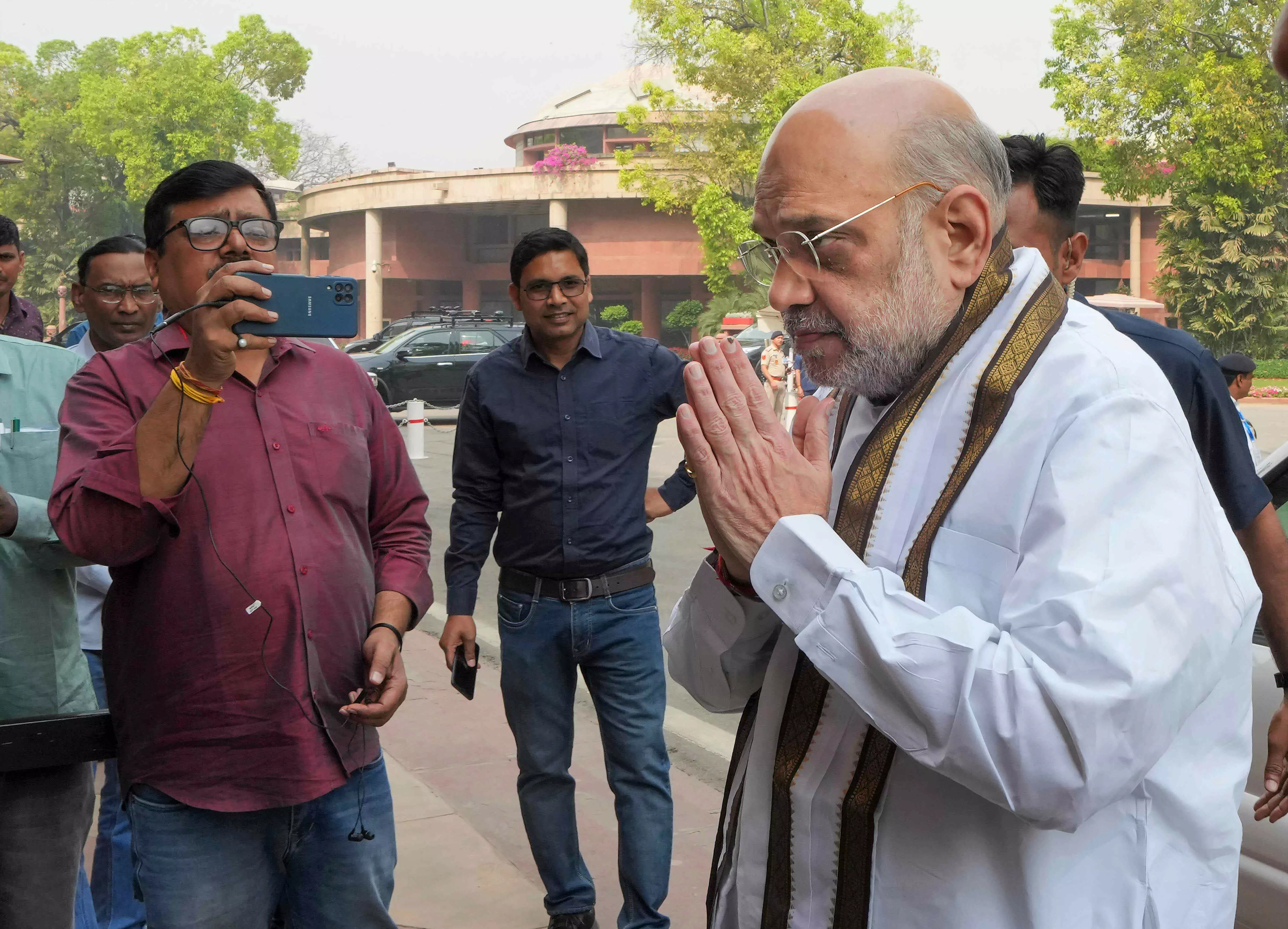 Union Home minister Amit Shah e-inaugurates Mata Sharda Devi temple near LoC in Jammu & Kashmirs Kupwara