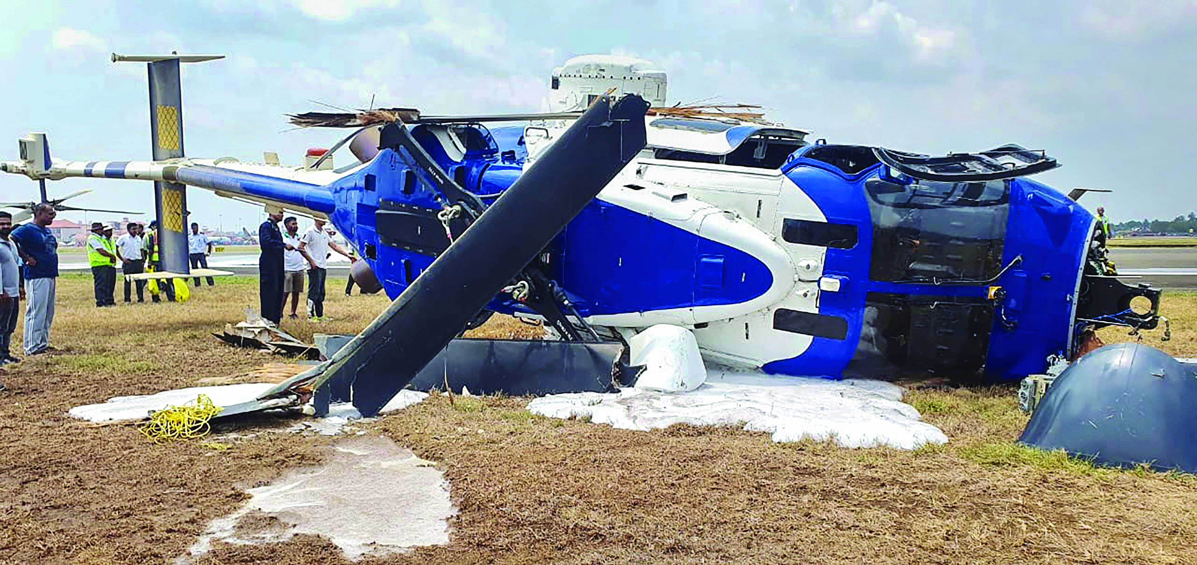 Coast Guard helicopter crashes soon after takeoff at Cochin Int’l Airport Coast Guard helicopter crashes soon after takeoff at Cochin Int’l Airport