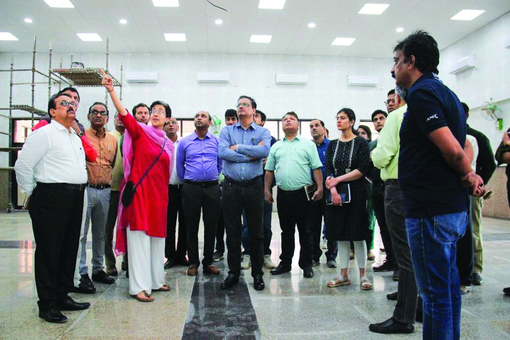 Min Atishi inspects newly constructed govt school in Libaspur Min Atishi inspects newly constructed govt school in Libaspur