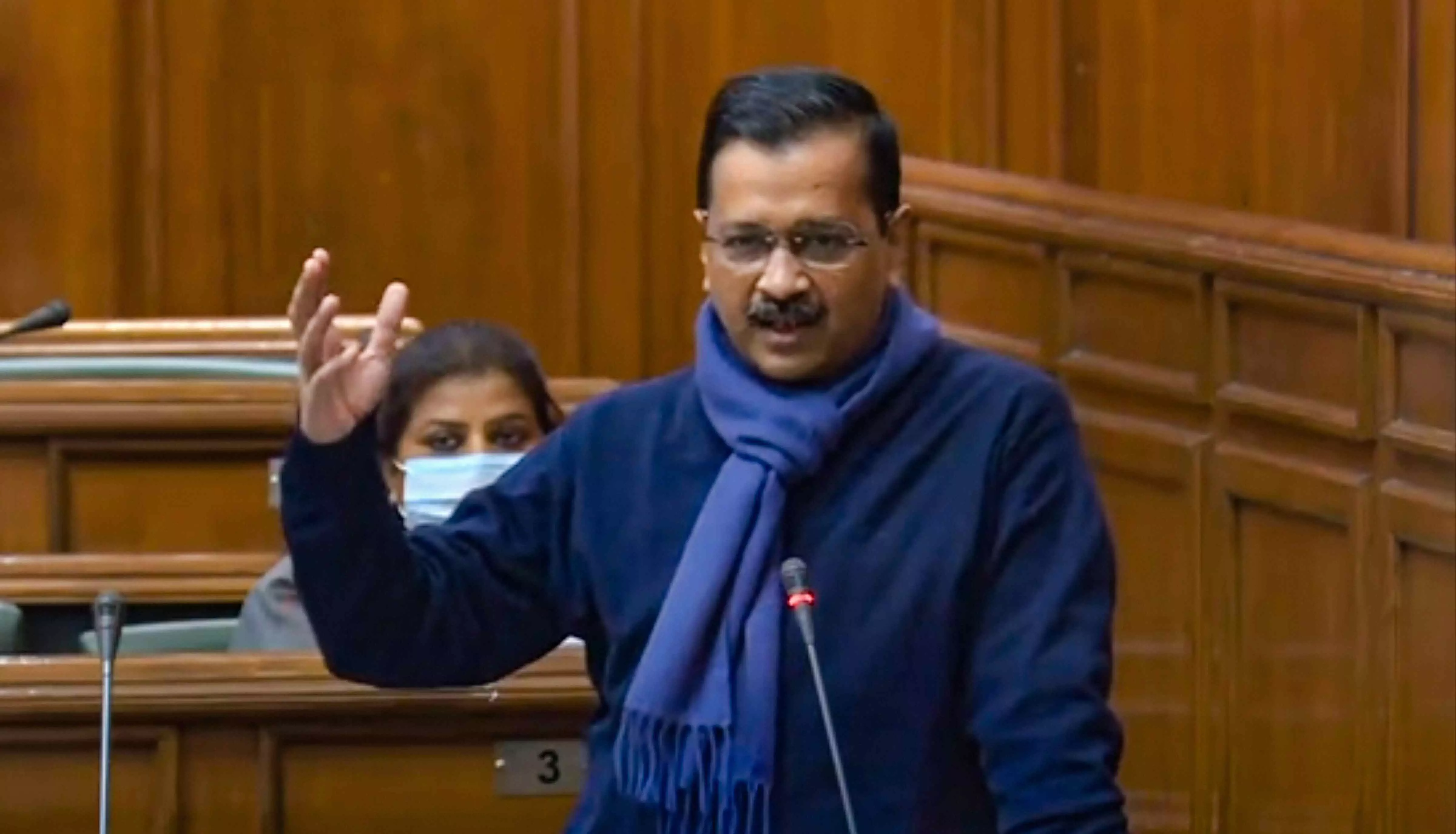 In Delhi Assembly, CM Kejriwal lambasts PM, raises Adani issue