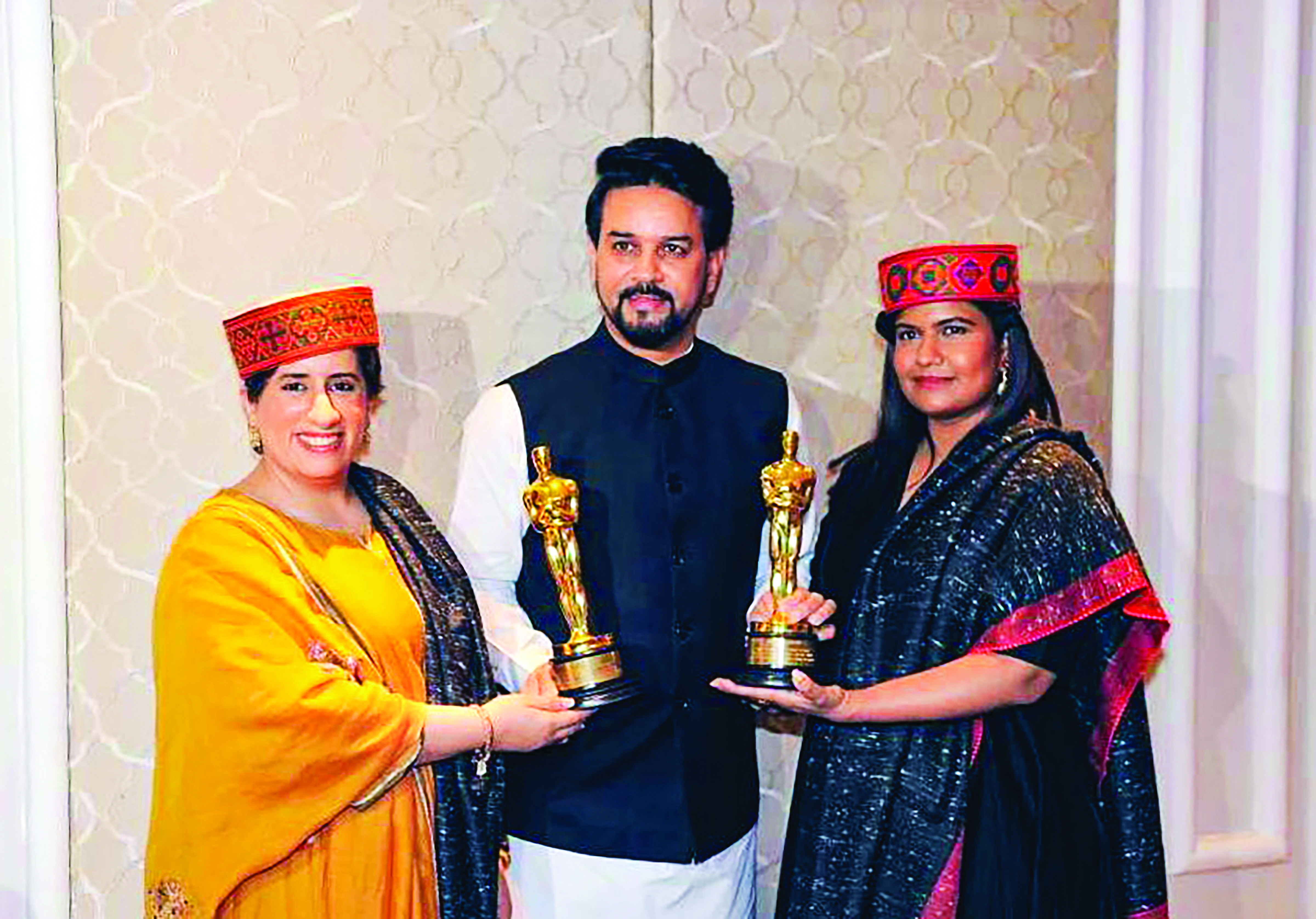 Anurag Thakur meets the team behind ‘Elephant Whisperers’