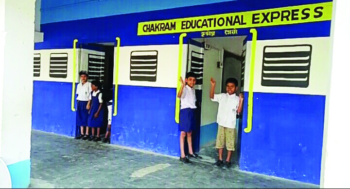 School comes up with train-like classrooms to woo students School comes up with train-like classrooms to woo students