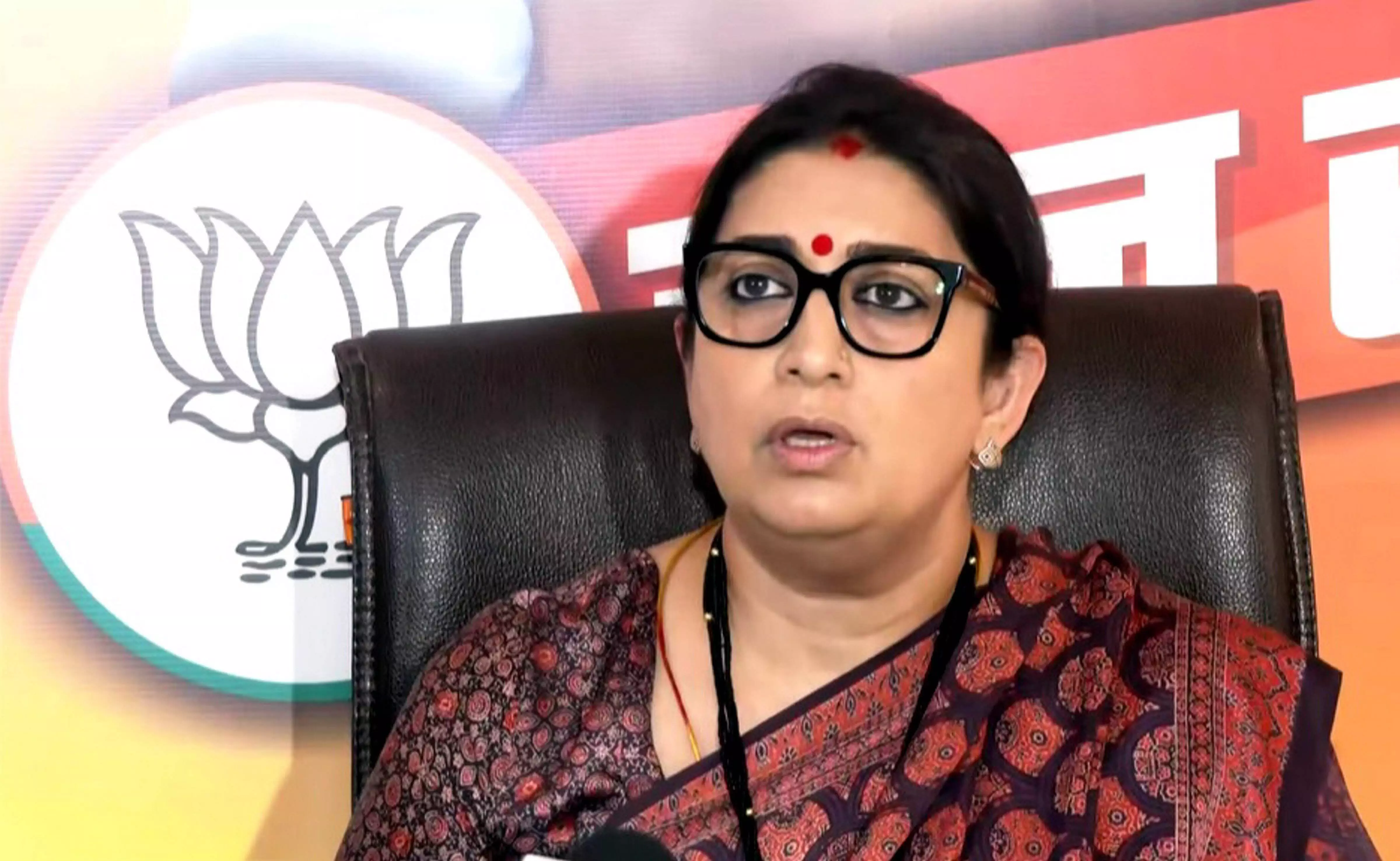 Smriti Irani accuses West Bengal CM Mamata Banerjee of protecting those who pelted Hindu procession with stones