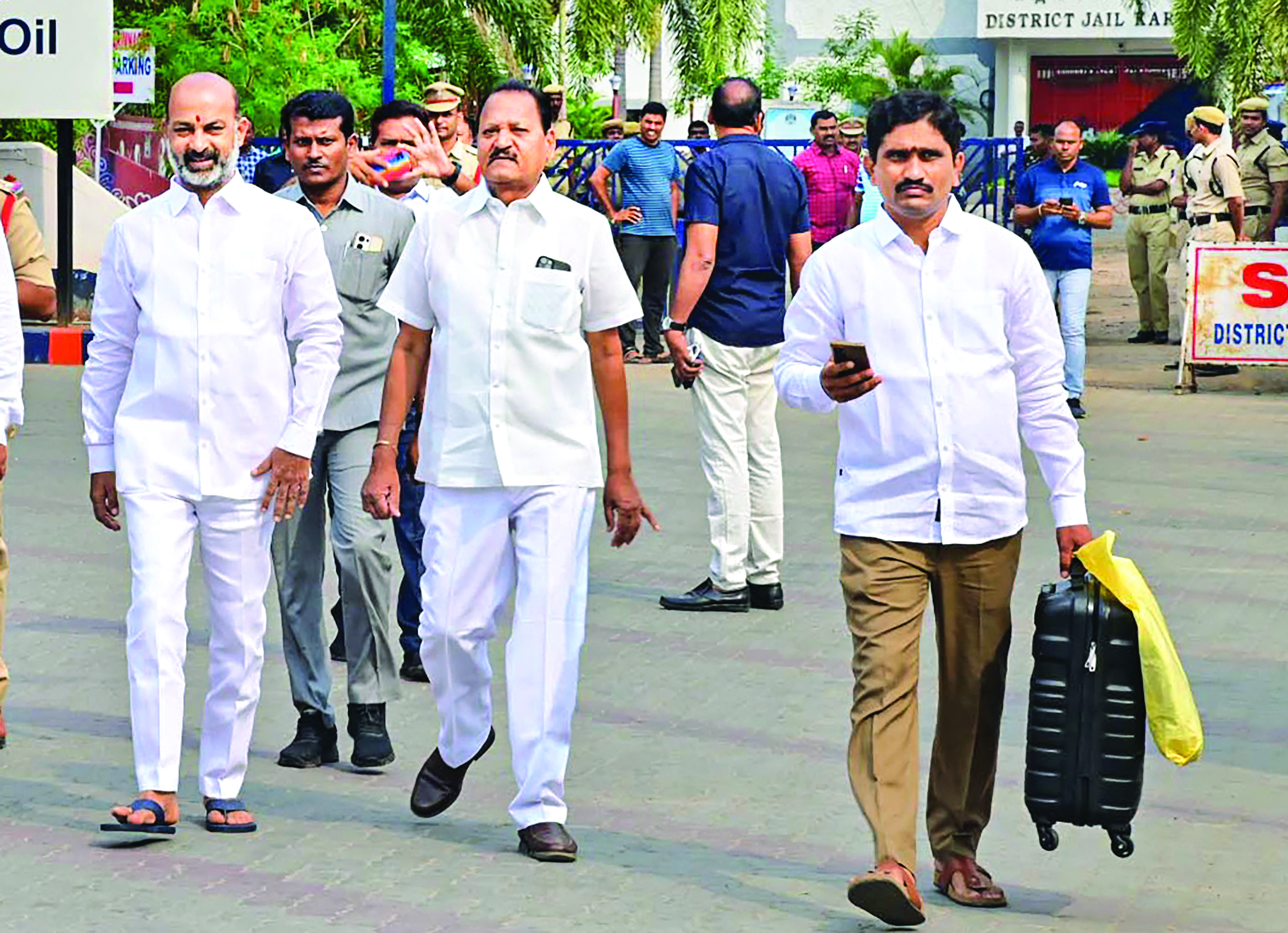 BJP prez Sanjay Kumar released from jail after securing bail