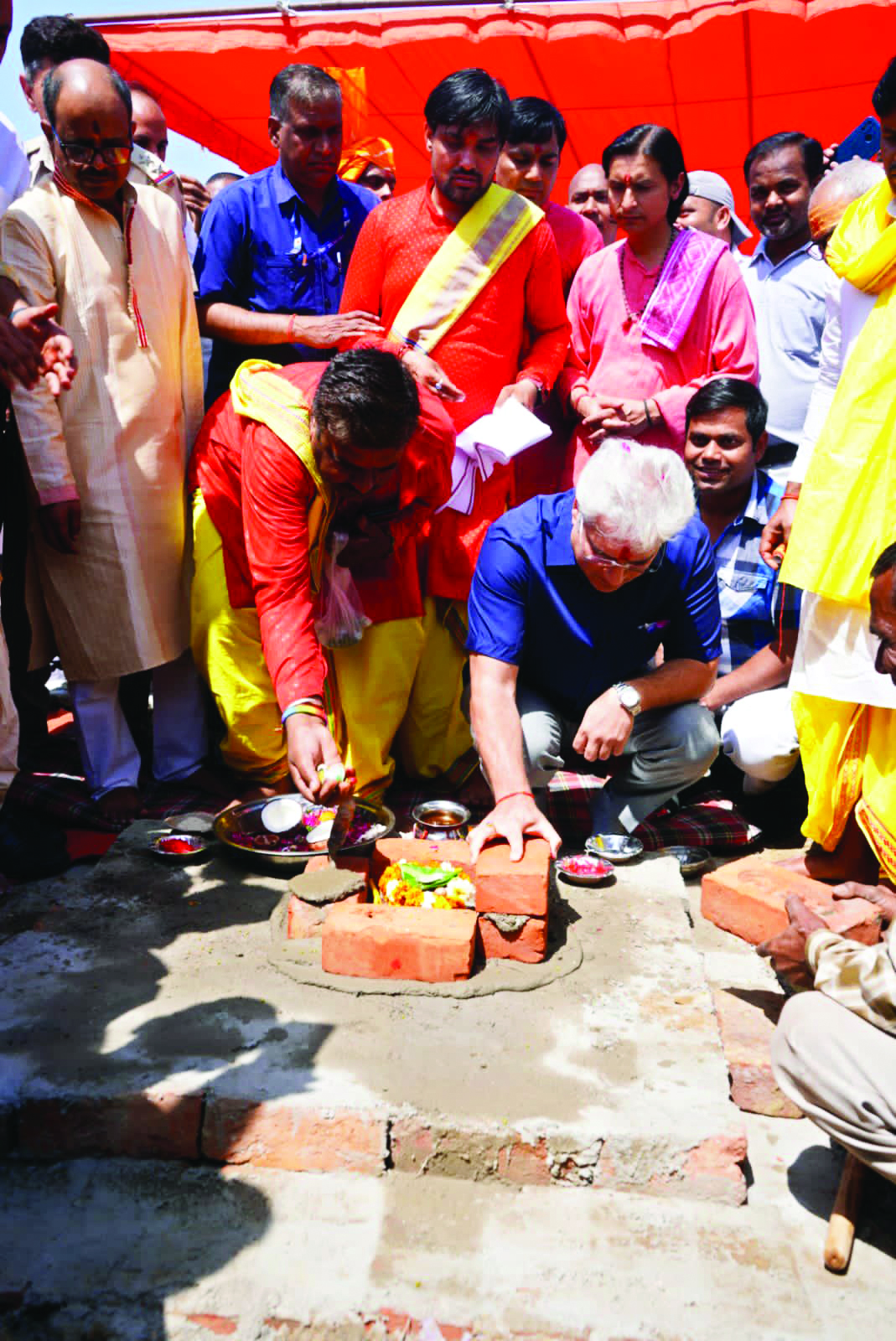 Gahlot lays foundation stone of Kirari Bus depot Gahlot lays foundation stone of Kirari Bus depot