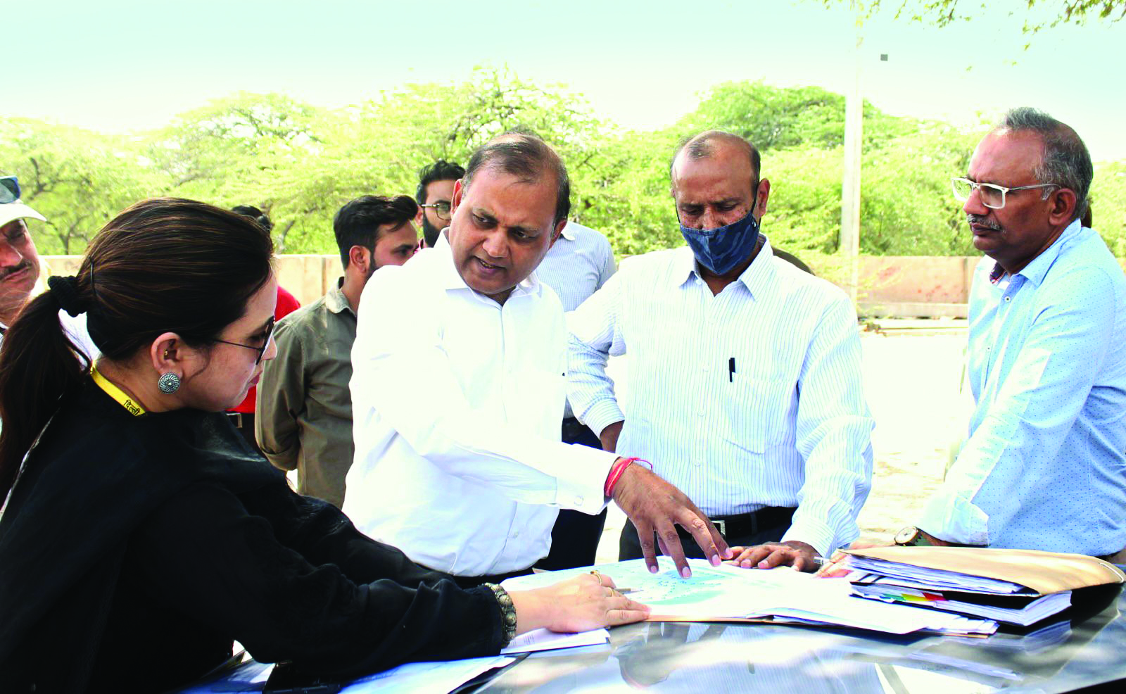 DJB Vice Chairman Somnath Bharti inspects Bhalswa Lake