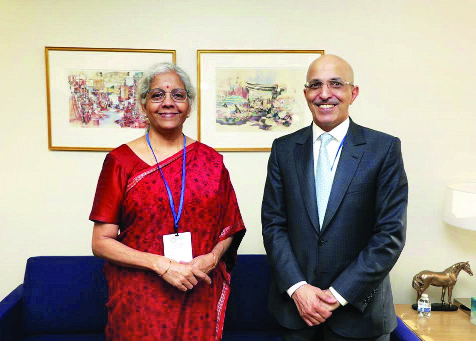 Sitharaman and Saudi FM discuss global debt crisis Sitharaman and Saudi FM discuss global debt crisis