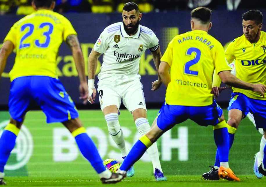 Depleted Real Madrid beat Cadiz before trip to Chelsea