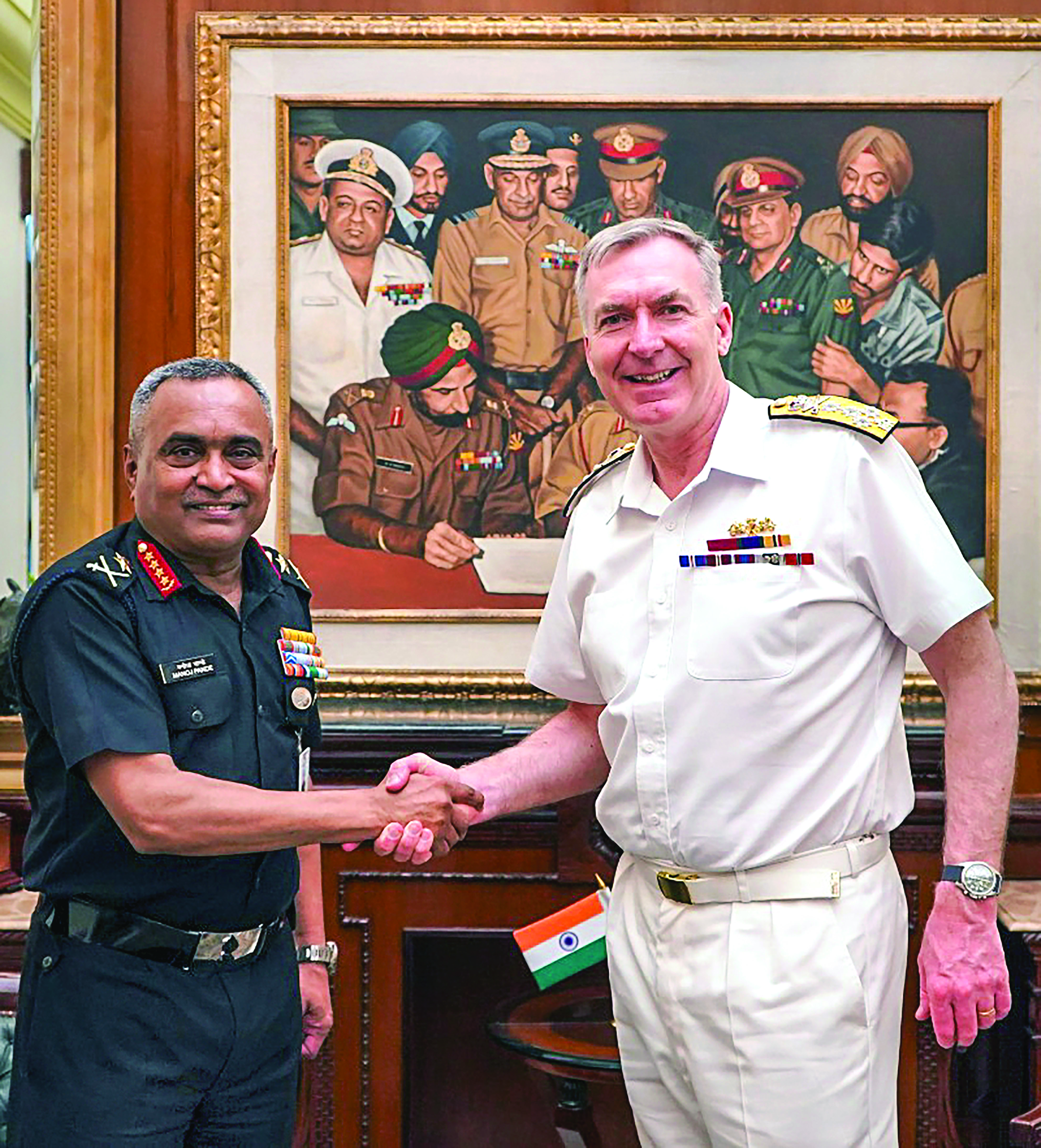 British CDS Radakin holds talks with top Indian military brass