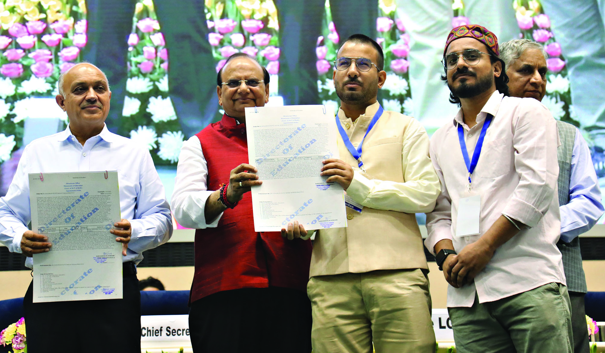 L-G hands over 1,500 appointment letters