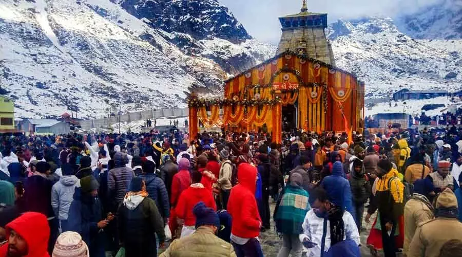 Kedarnath shrine opens for devotees amid inclement weather