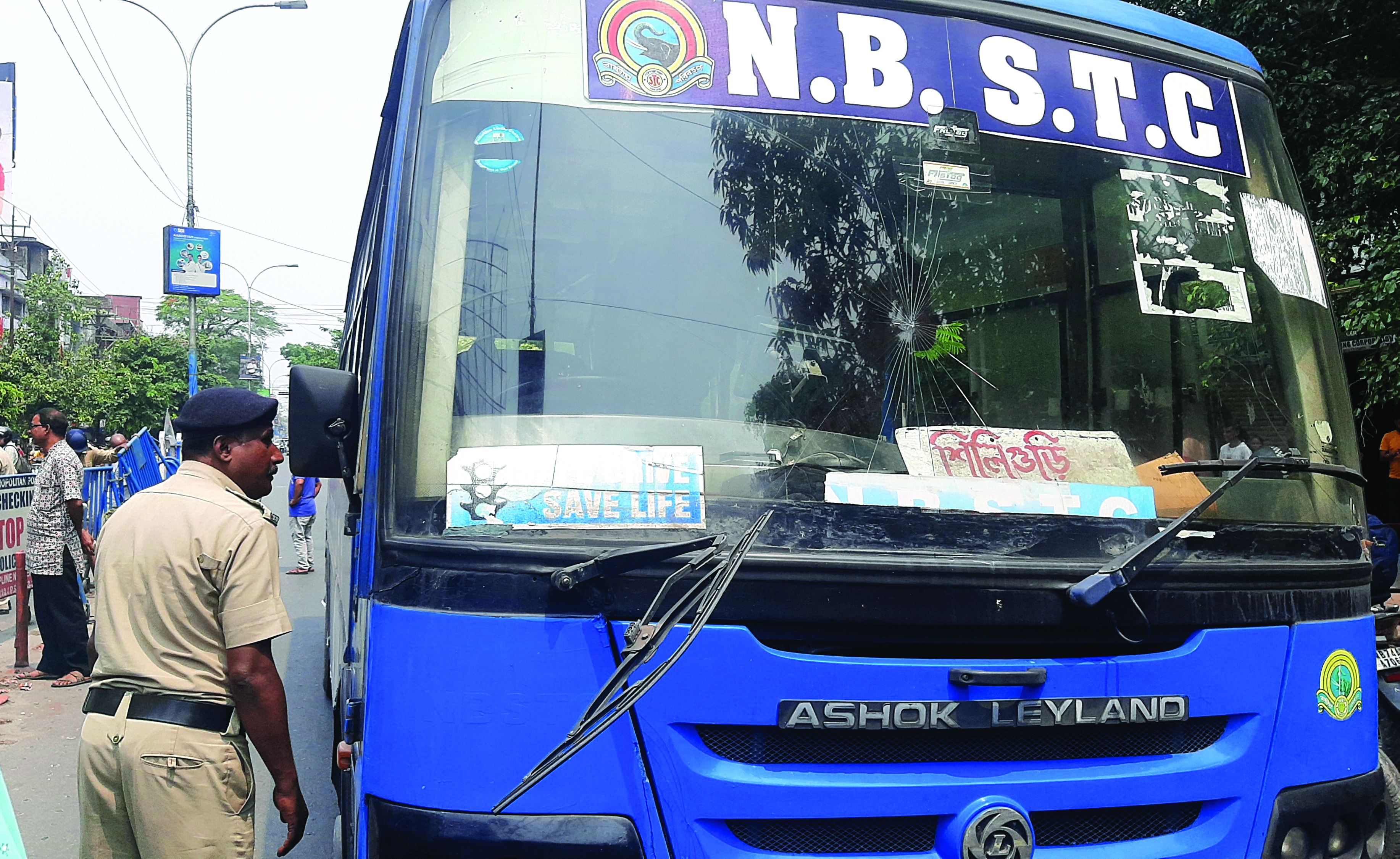 No response to BJP’s bandh call; party workers vandalise buses