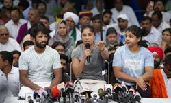 Some people trying to take our protest   in different direction, say wrestlers Some people trying to take our protest   in different direction, say wrestlers