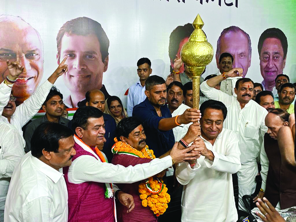 Former BJP minister Deepak Joshi joins Congress ahead of Madhya Pradesh polls